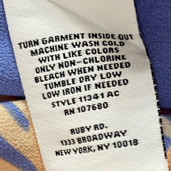 RubyRoad Sz-PM 🦋💙The Prettiest Blue EVER💙🦋Very Versatile-Open, Tied , Tucked - Picture 16 of 16